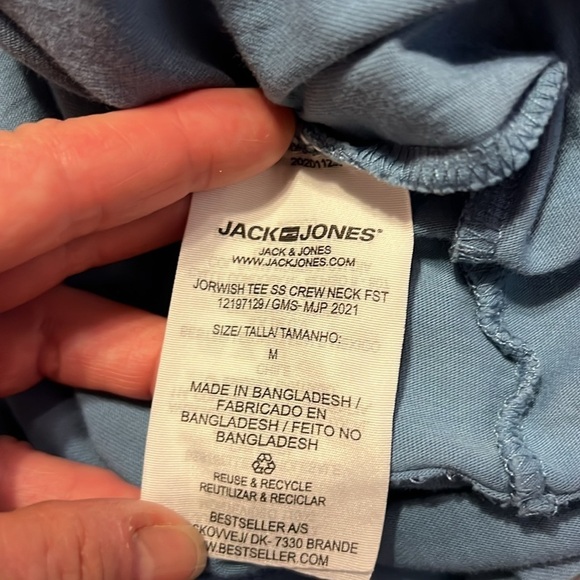 Jack & Jones Free Spirit Skeleton Skateboard T-Shirt M - Picture 7 of 7